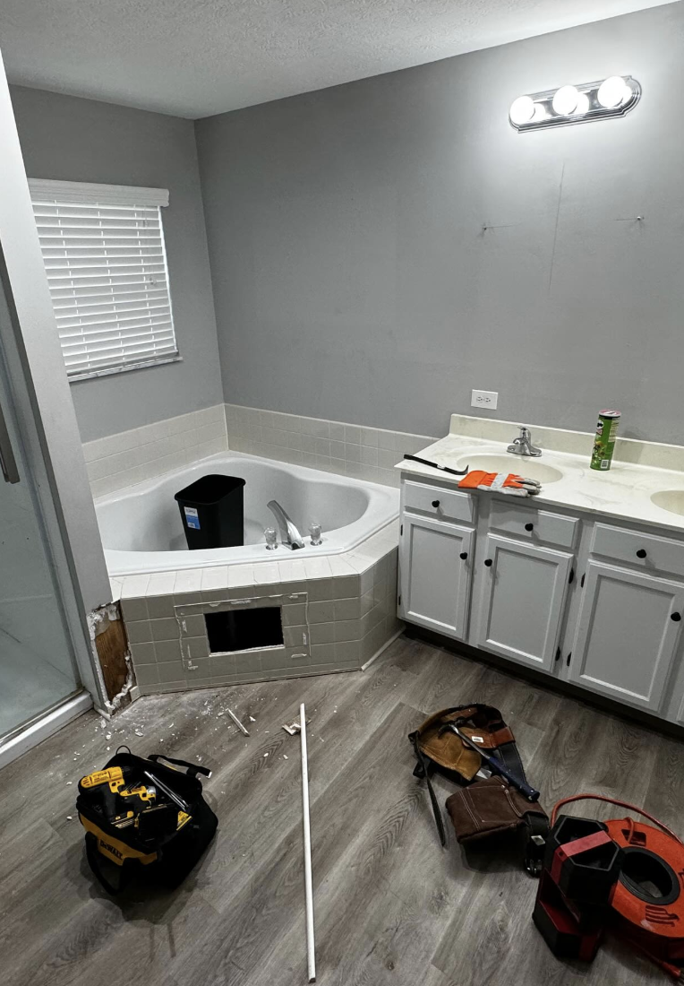 Bathroom before